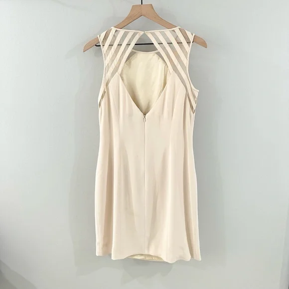 Niteline By Della Roufogali Sheath Dress Cream Size 12 - Picture 5 of 6